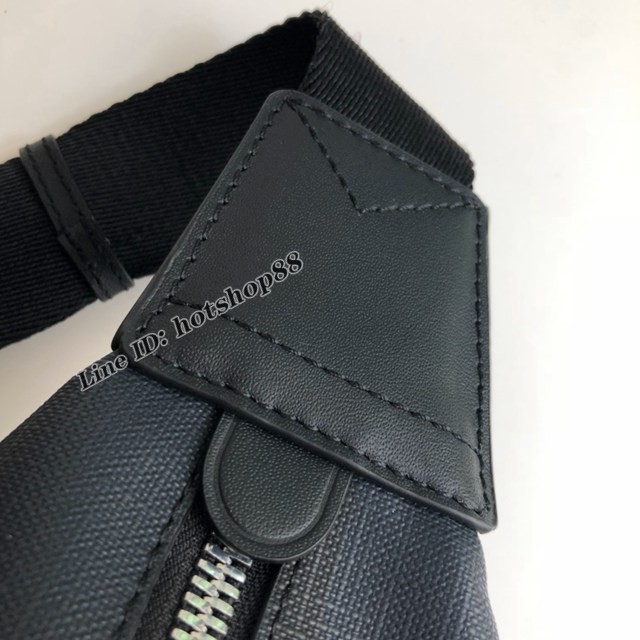 Burberry專櫃新款男士腰包 巴寶莉London格紋腰包胸包挎包 yxb1460